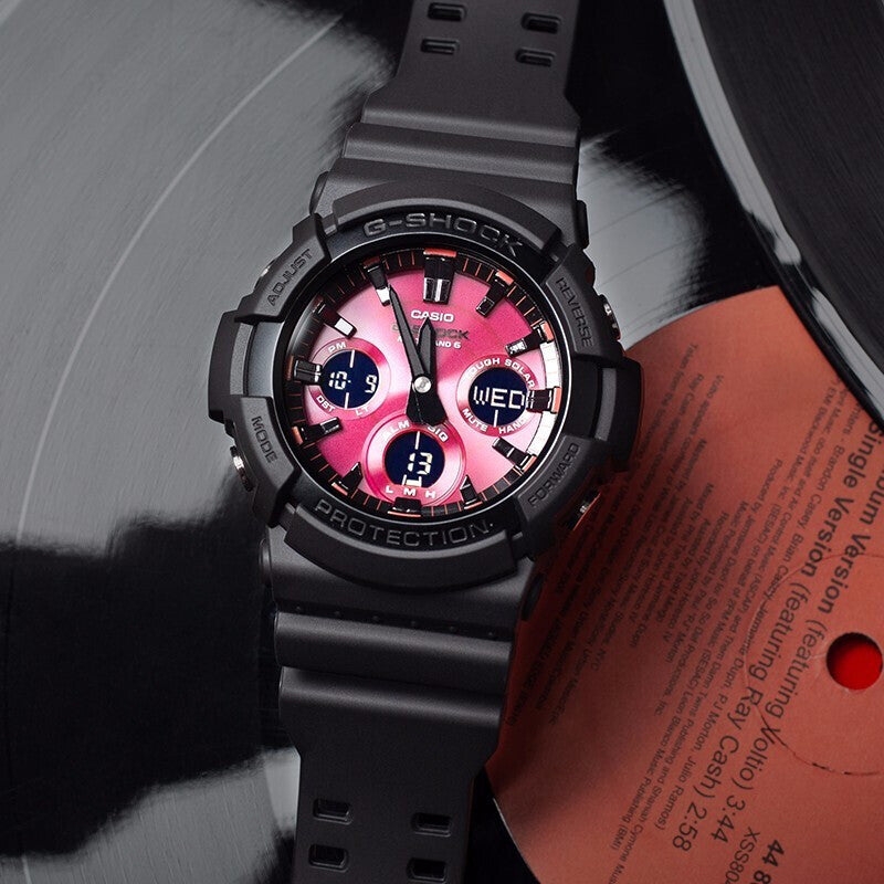 CASIO G-Shock Analog-Digital 'Black Red' GAW-100AR-1APRG