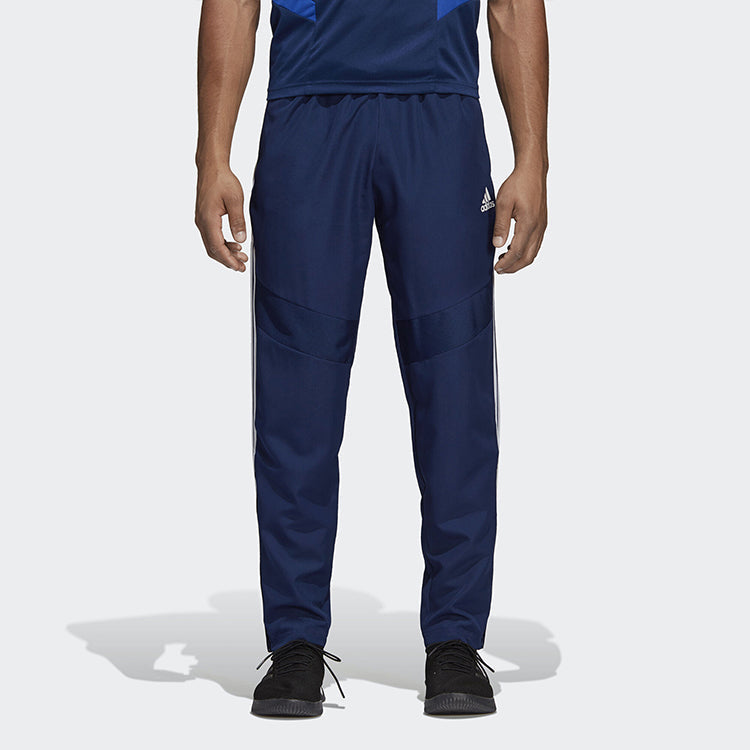 adidas Soccer/Football Training Stripe Casual Straight Woven Sports Long Pants Blue DT5180