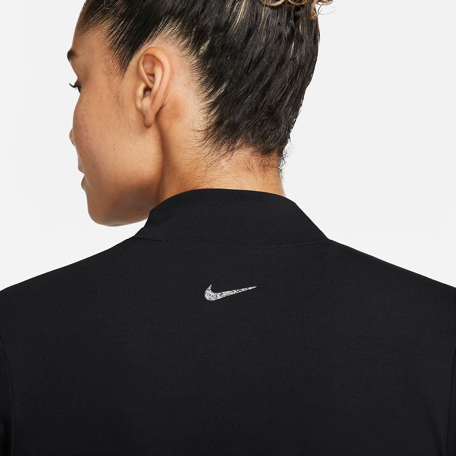 (WMNS) Nike Swoosh Long Sleeve Yoga T-Shirt 'Black' DR2204-010