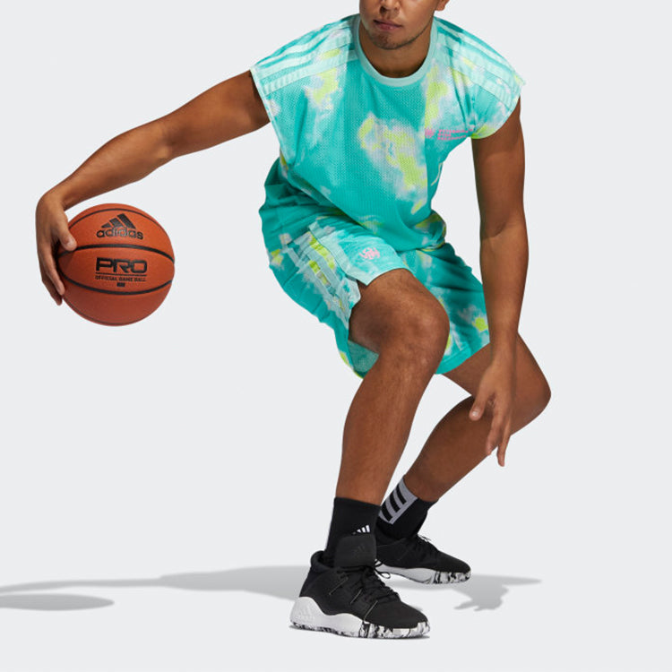 adidas Basketball Leisure Sports Stripe Shorts Men's Blue GH6675