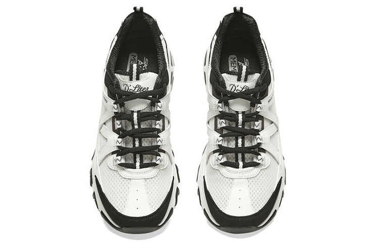 (WMNS) Skechers DLites 'Black White' 896079-WBK