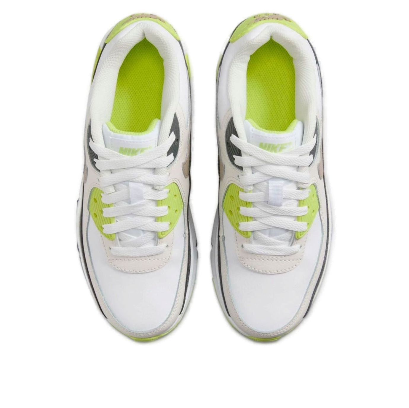 (GS) Nike Air Max 90 'White Cyber Dark Smoke Grey Khaki' HF6358-103