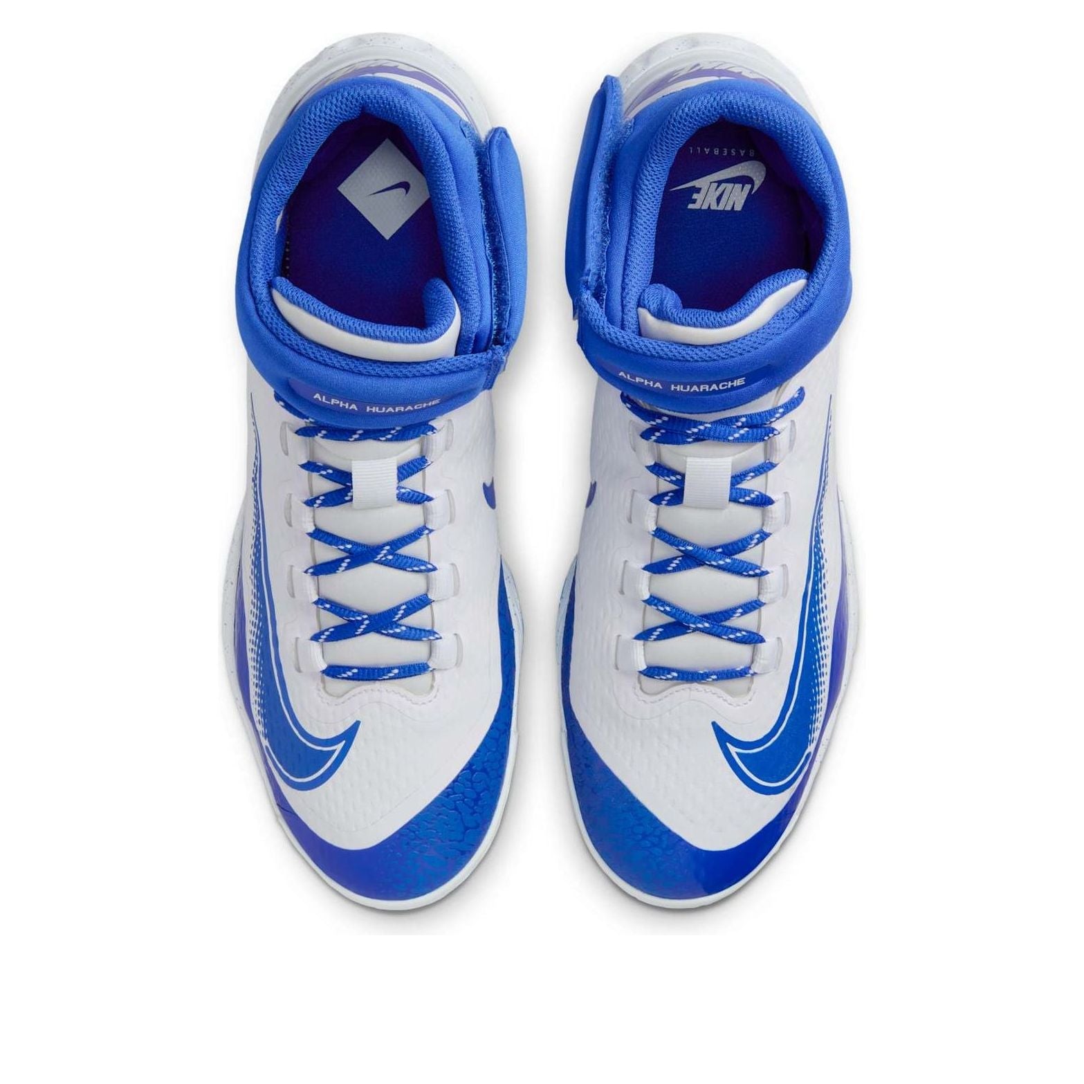 Nike Alpha Huarache Elite 4 Mid 'White Hyper Royal' FD2744-104