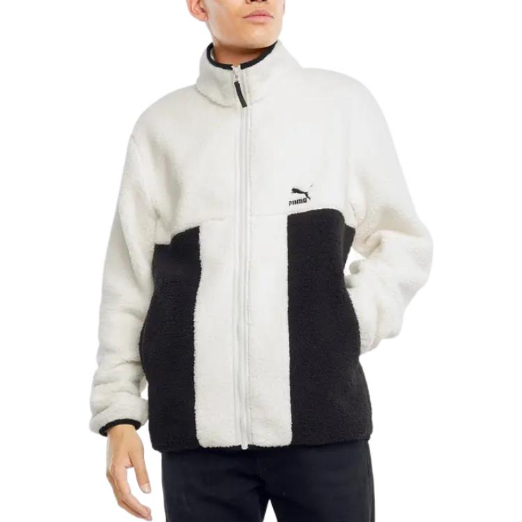 PUMA Logo CLSX Sherpa Jacket 'White' 532966-73