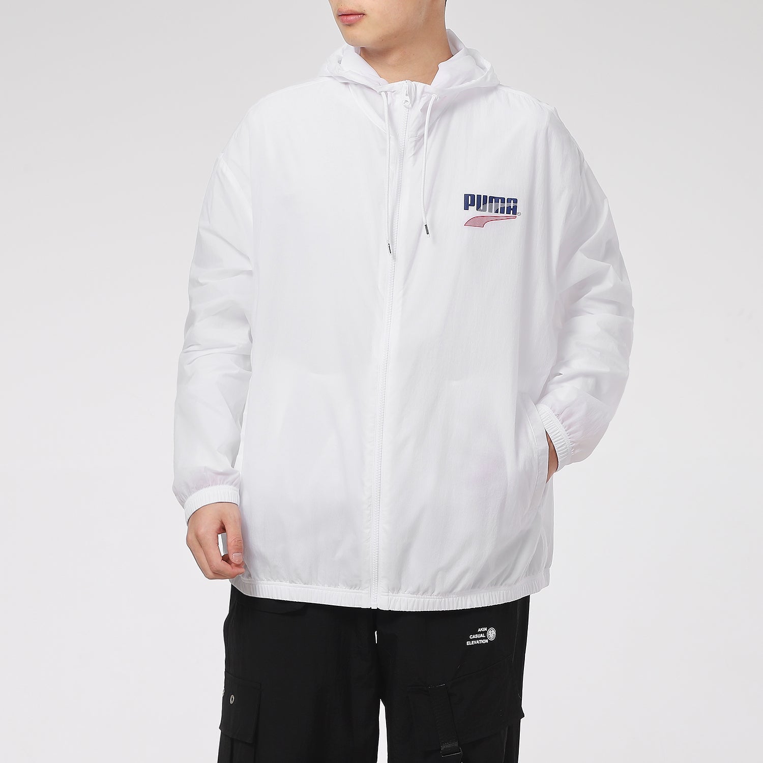 PUMA Decor 8 Lightweight Woven Jacket 'White Blue Red' 531487-02