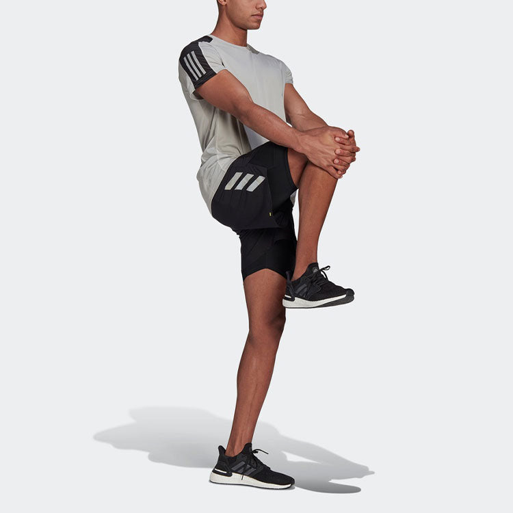 adidas P.blue Short M Reflective Logo Casual Running Sports Shorts Black GD5706