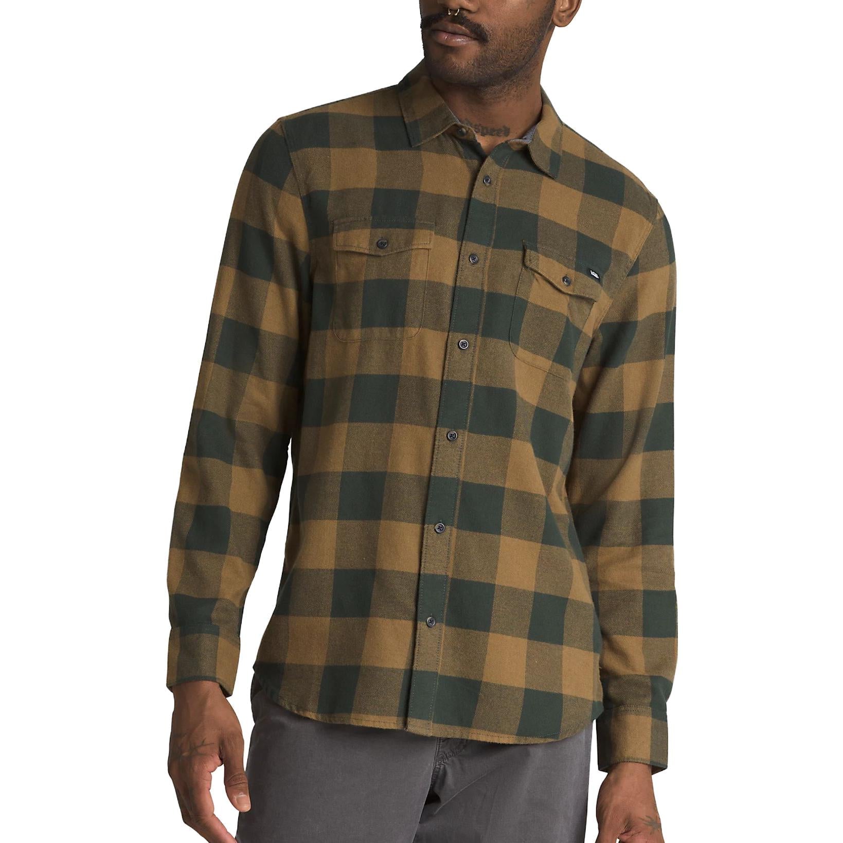 Vans Aliso Flannel Button Down Shirt 'Deep Forest' VN0A49LDCMD