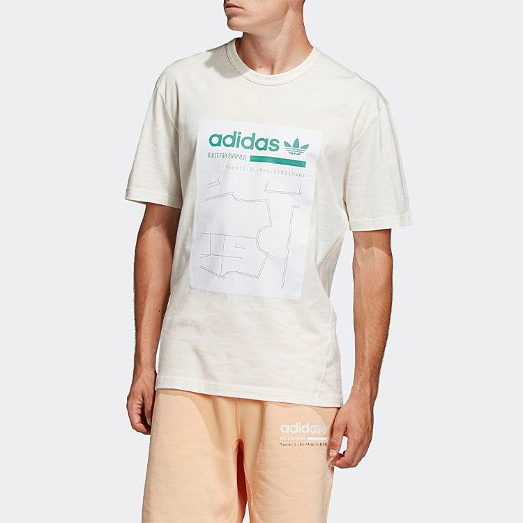 adidas originals Graphic Tee Logo Printing Short Sleeve White DV1911