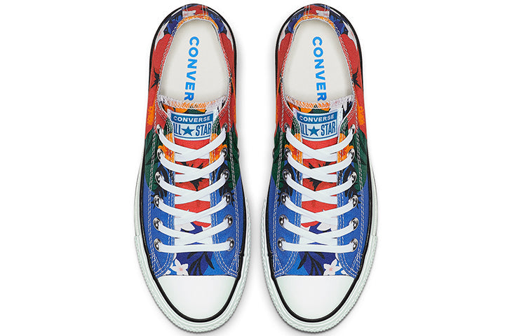 (WMNS) Converse Chuck Taylor All Star Paradise Prints Lift Low-Top Floral 'White Red Blue' 563976C