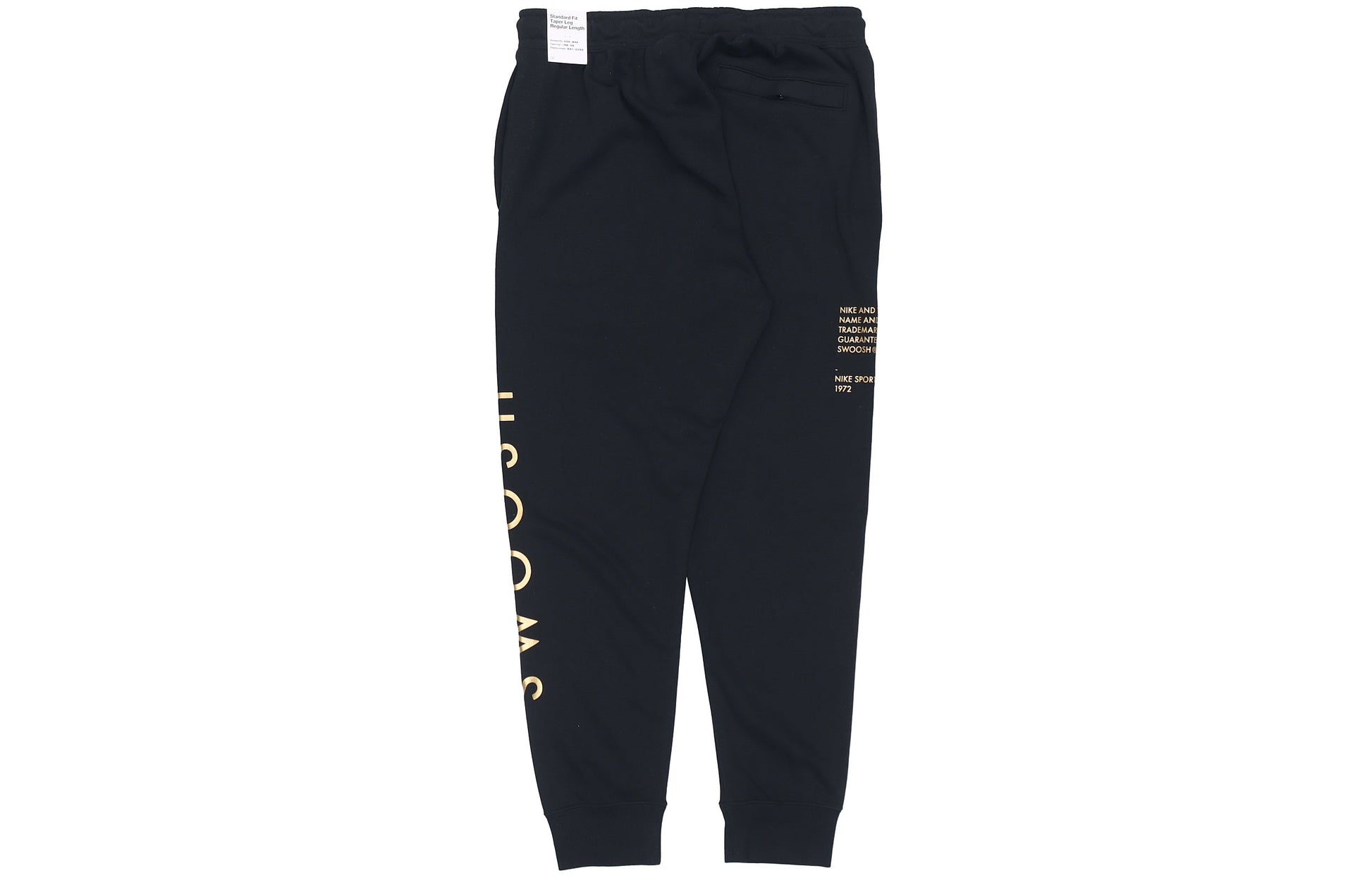 Men's Nike Fleece Knit Printing Casual Sports Pants/Trousers/Joggers Autumn Black DO2804-010