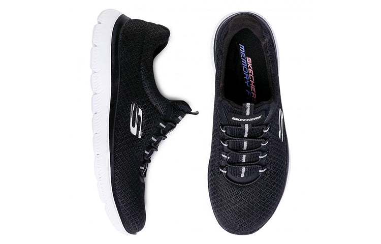 (WMNS) Skechers Summits 'Black White' 12980-BKW