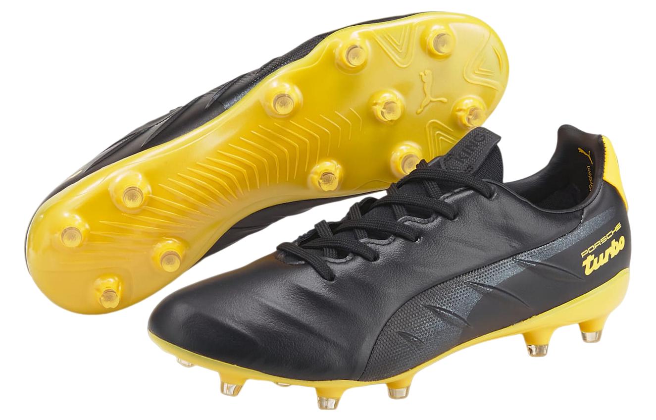 PUMA King Platinum 21 FG 'Black Lemon Chrome' 107028-01