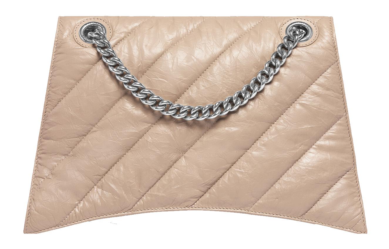 (WMNS) Balenciaga Crush Medium Chain Bag Quilted 'Light Brown' 716393210J02906