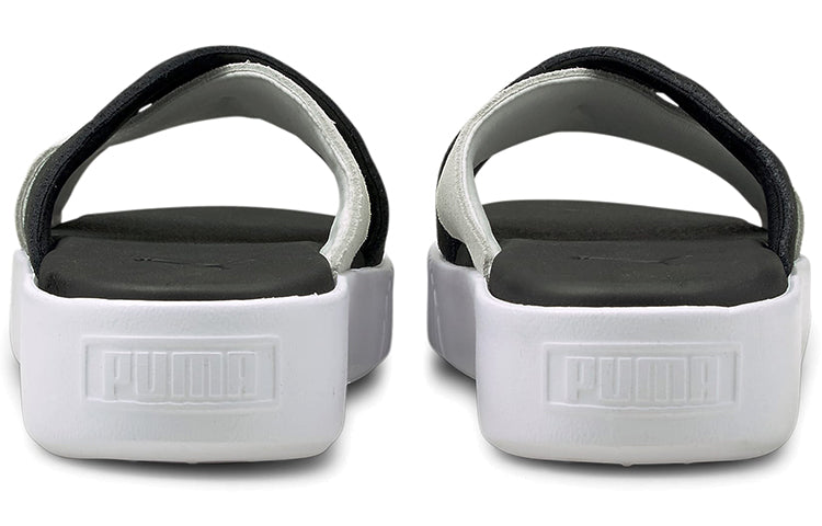 (WMNS) PUMA Platform Sandal 'Black White' 375105-03