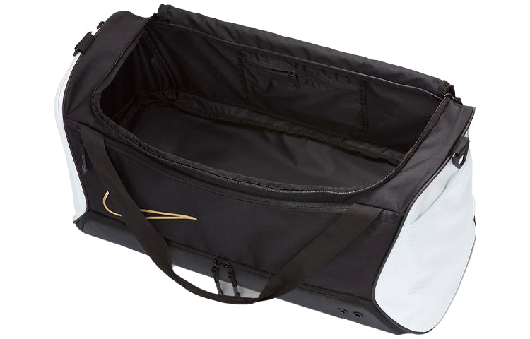 Nike Elite Basketball Duffel Bag 'Black White Metallic Gold' BA6163-011