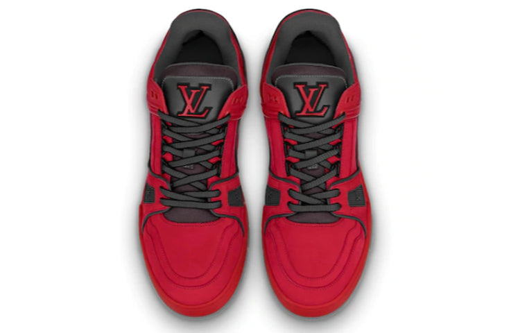 LOUIS VUITTON LV Men's Trainer Sports Shoes Red 1A5PYW