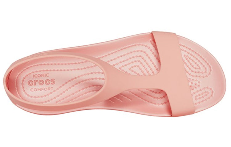 (WMNS) Crocs Flat Pink Sandals 205469-6JC