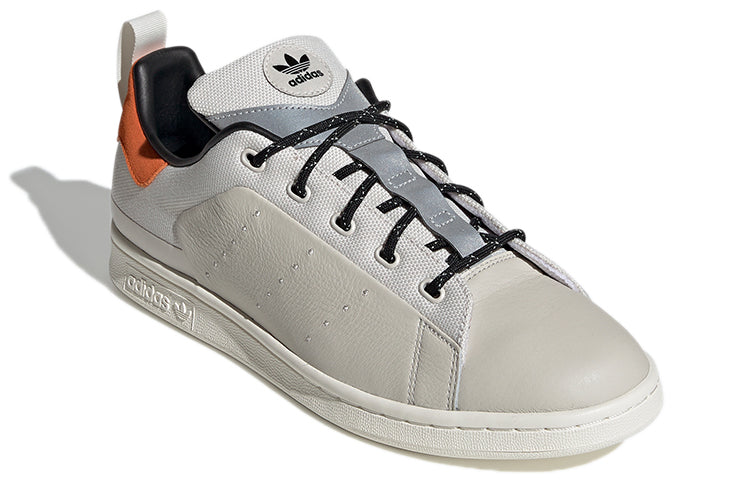 adidas originals Stan Smith Lightweight Cozy Casual Skate Shoes Unisex Gray Orange EE6665