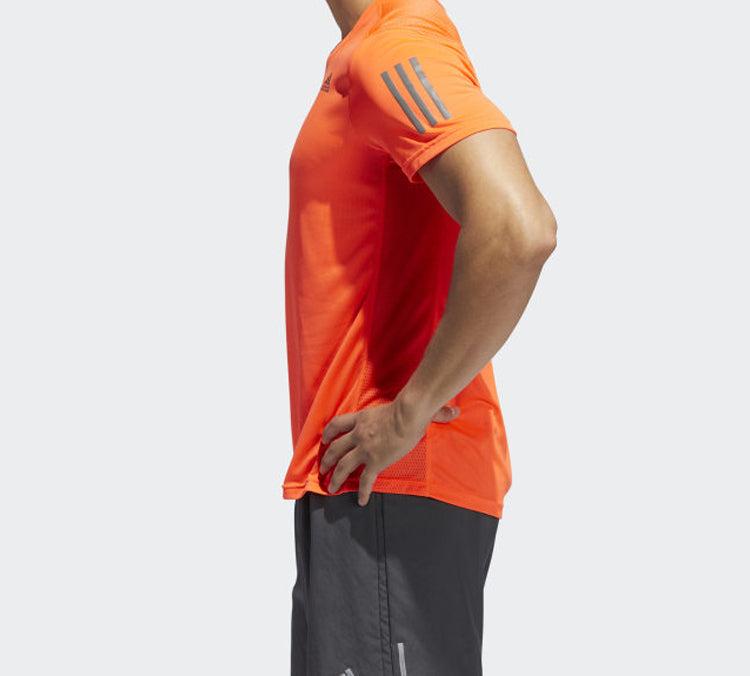 adidas Gym Breathable Short Sleeve Orange Red EI5723
