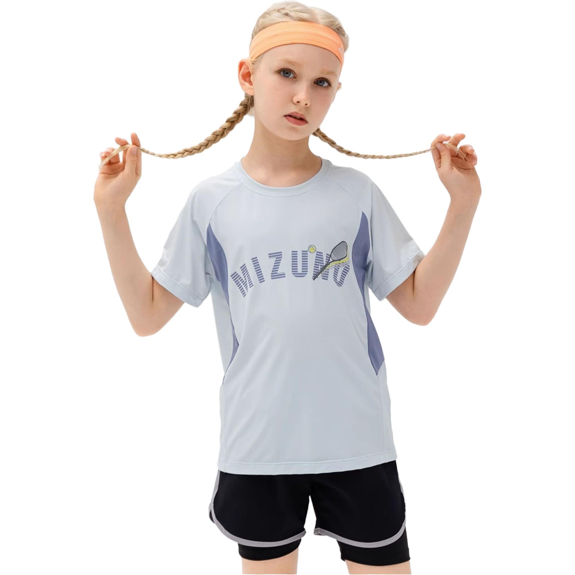 (GS) Mizuno Casual T-shirt 'Blue' T1239