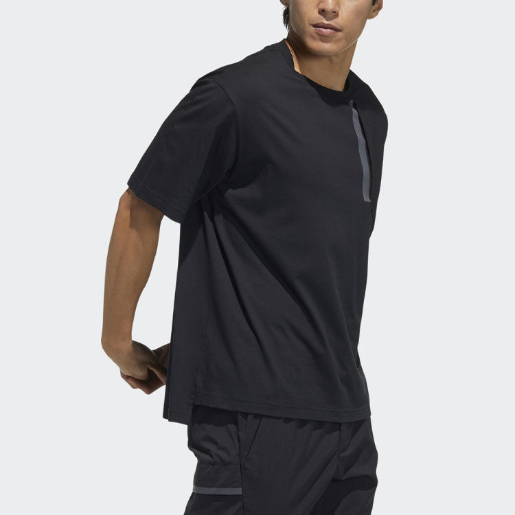 adidas Insp Ms Ss Tee Casual Breathable Sports Round Neck Short Sleeve Black GN7617