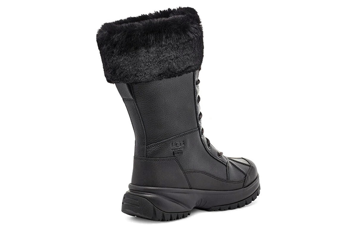 (WMNS) UGG Yose Tall Fluff Snow Boots Black 1112327-BLK