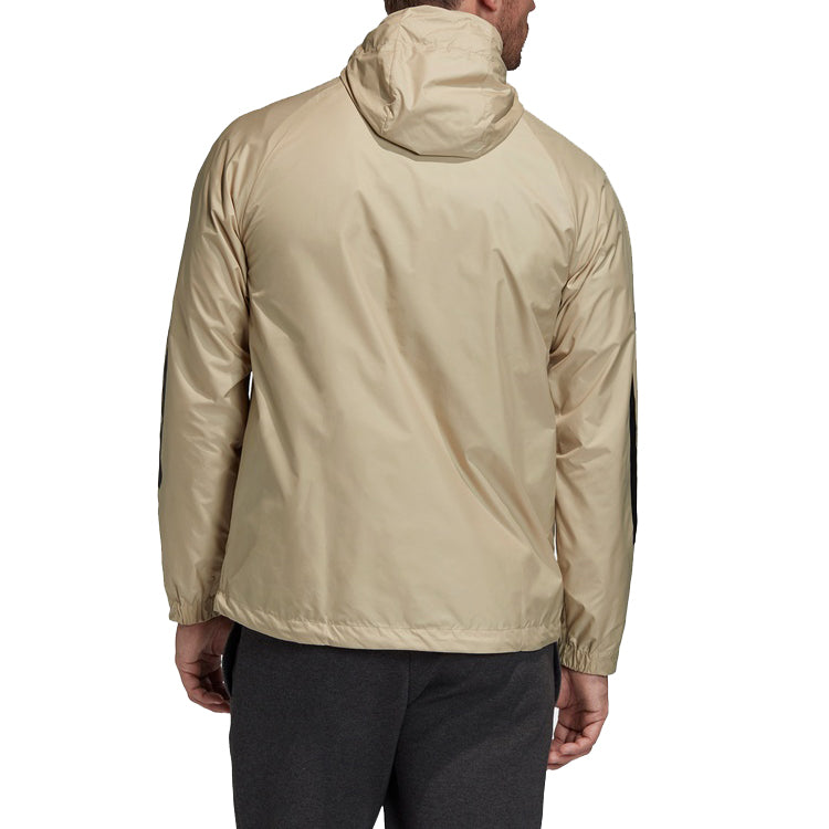 adidas BSC 3S WIND JKT Outdoor Sports Hooded Jacket Khaki FI0624