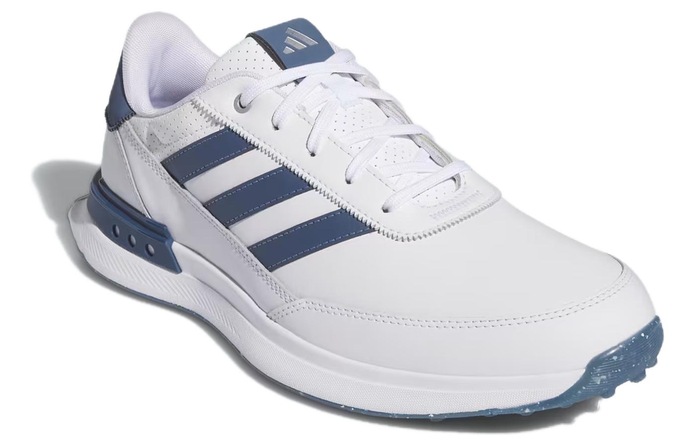 adidas S2G 24 Leather Spikeless Golf Shoes 'White Blue' IF6606