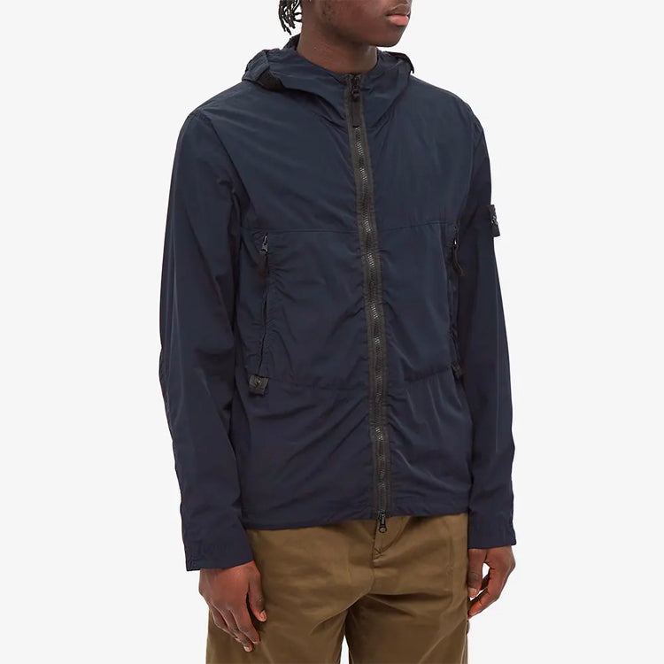 STONE ISLAND Nylon Garment Dyed Hooded Jacket 'Navy' 741540131-V0020