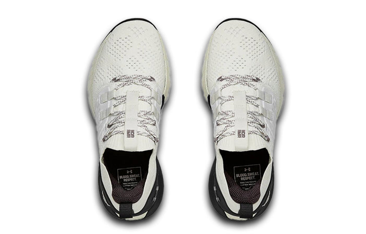 (WMNS) Under Armour Project Rock 3 Training Shoes White/Black 3023005-105