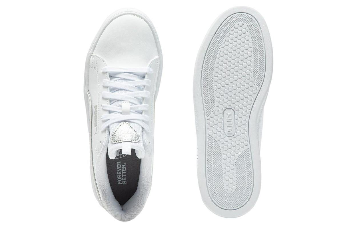 (WMNS) PUMA SmashPlatform V3 Pop Up Metallics 'White' 392504-02