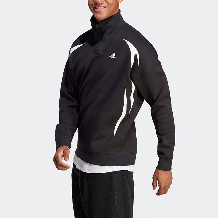 adidas Logo Colorblock Quarter Zip Jacket IC3698
