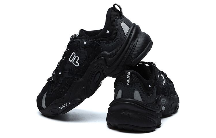 (WMNS) FILA FUSION Chunky Sneakers 'Black Silver' T12W141105FBK