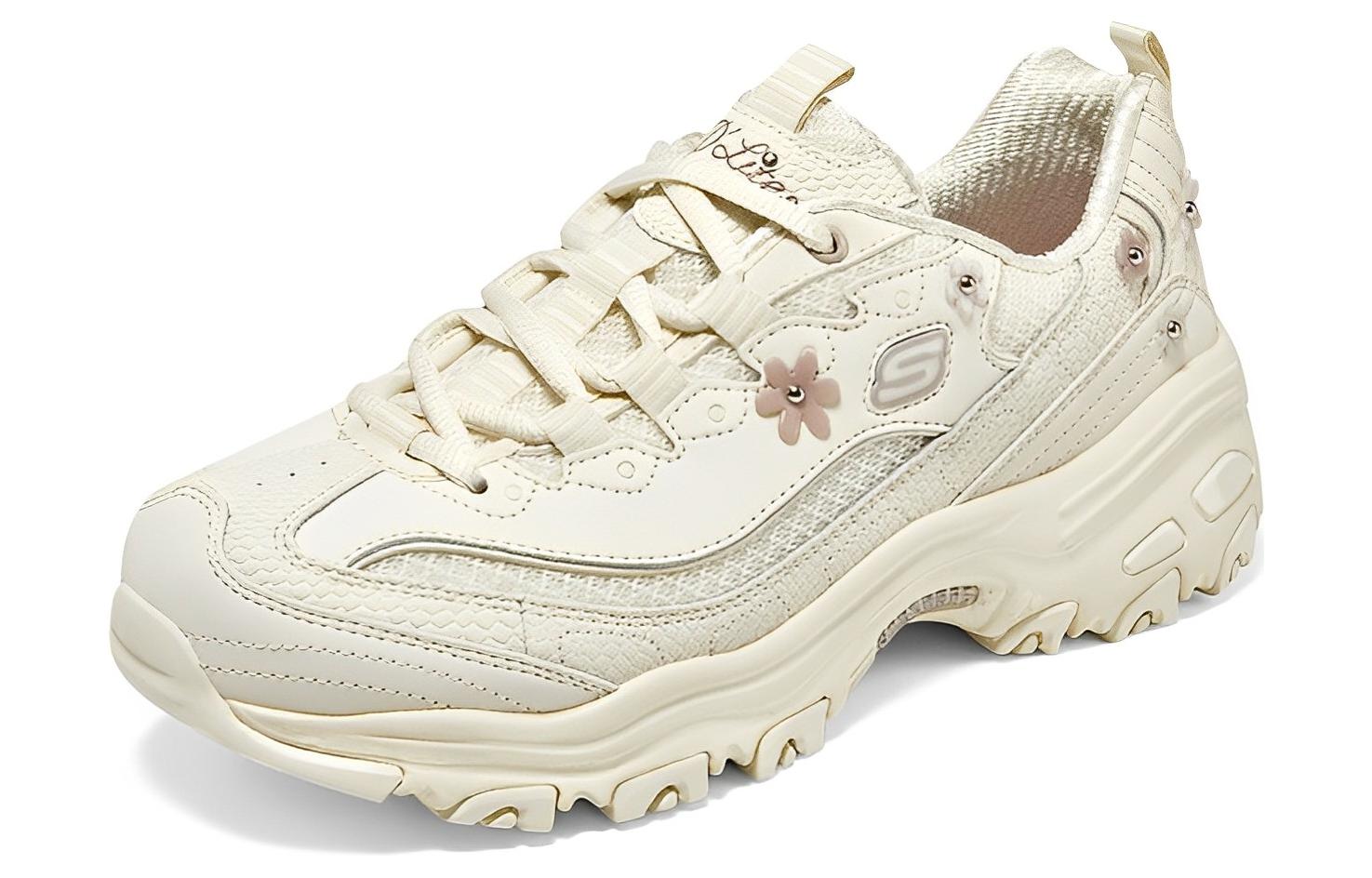 (WMNS) Skechers D'lites 1.0 Sneakers 'White' 896188-OFWM