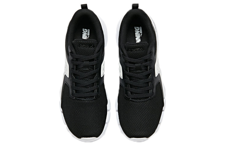 (WMNS) ANTA Running Series Sneakers 'Black White' 12845556-1