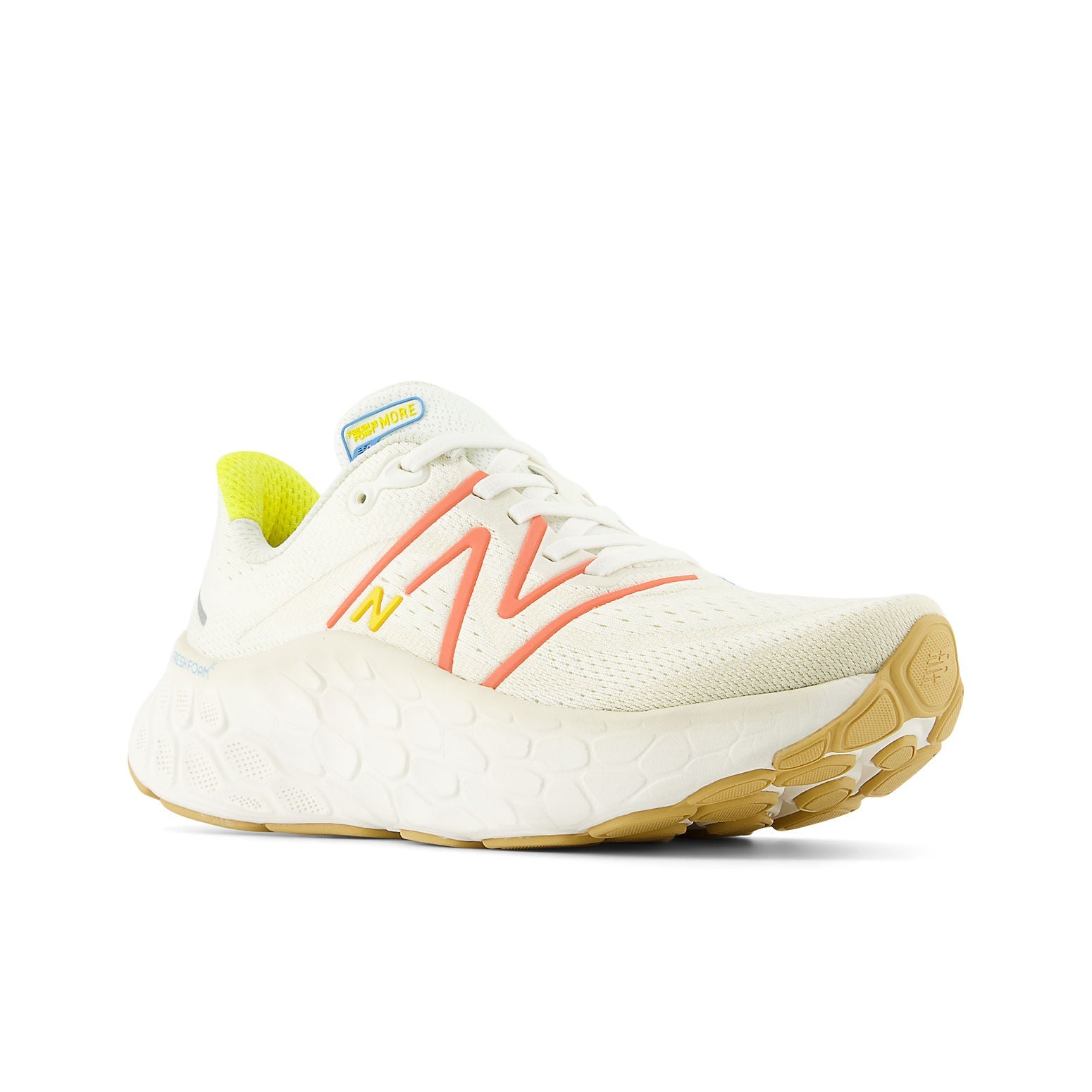 (WMNS) New Balance Fresh Foam X More v4 Wide 'Sea Salt Gulf Red' WMORCF4