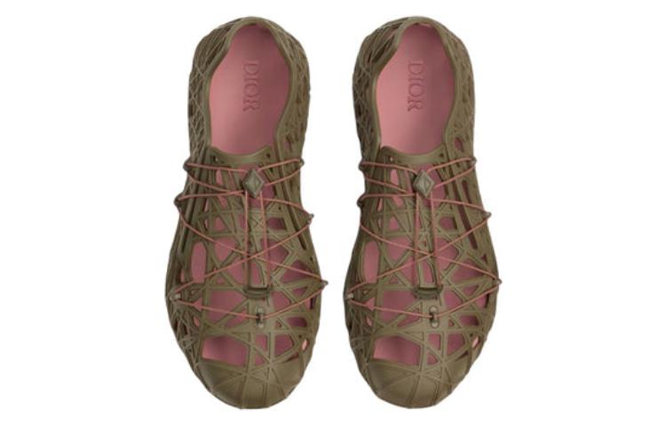 DIOR Warp Sandal Khaki Cosmo Rubber 3SA124ZUK_H763