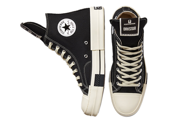 Converse Rick Owens x DRKSHDW DRKSTAR Chuck 70 High 'Black' A00130C