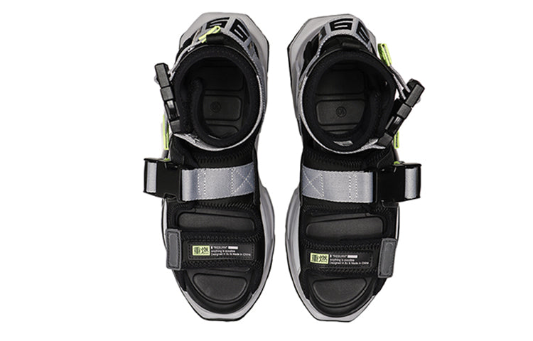 Li-Ning PLATFORM Paris Fashion Week Catwalk Series Gray Green Sandals 'Gray Green' AGBN077-5