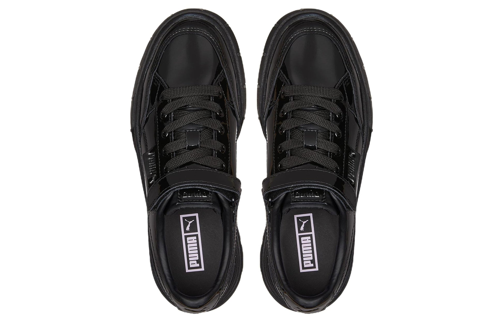 (WMNS) PUMA Mayze Stack 'Black Patent Iridescent' 387583-01
