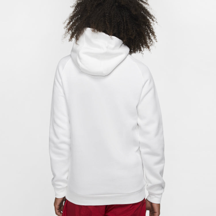Air Jordan Jumpman Chimney Printing Fleece Stay Warm Pullover White CT4886-100