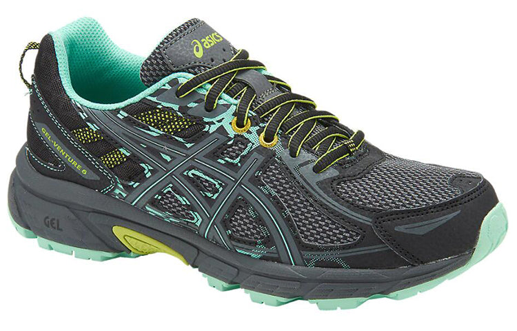 (WMNS) ASICS Gel-Venture 6 'Black Grey Green' T7G7N-9097