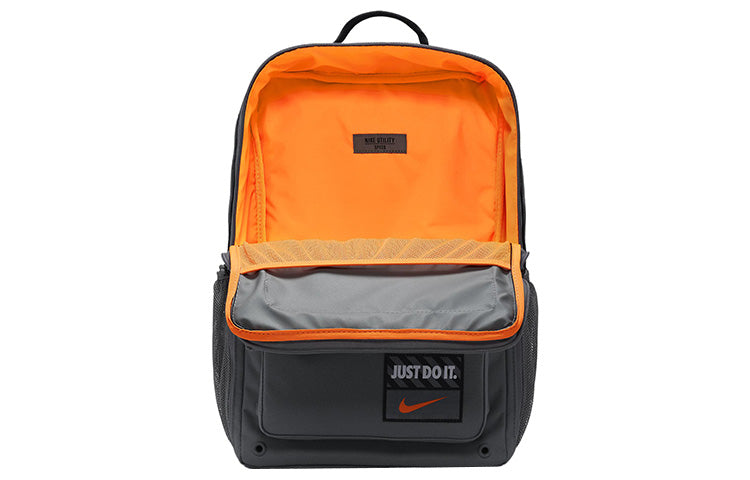 Nike Large Capacity Training Sports Zipper  Fabric Schoolbag Backpack Unisex Smoke Gray DQ5183-084