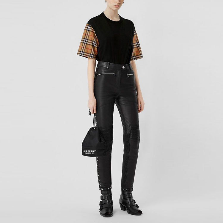 (WMNS) Burberry Vintage Check oversized in Black 80148951