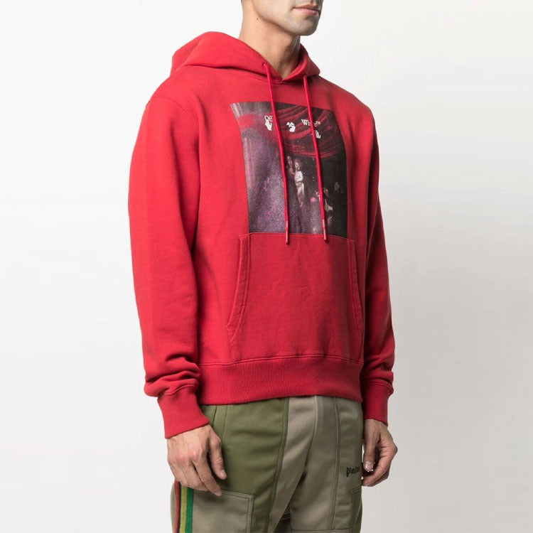 Off-White SS21 Caravaggio Arrow Printing Loose Fit Red OMBB034S21FLE0072501
