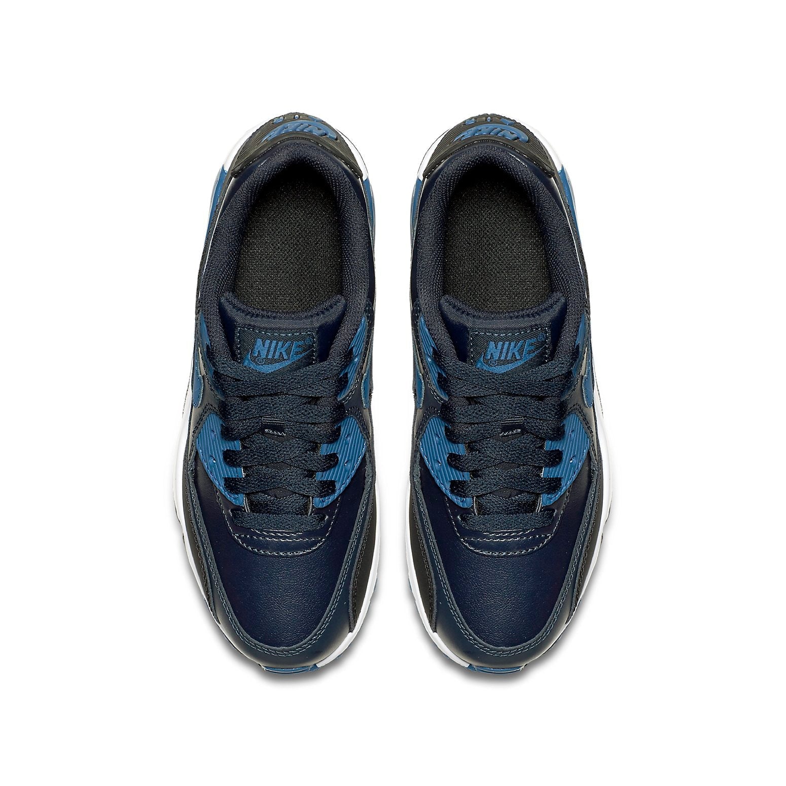 (GS) Nike Air Max 90 LTR Leather Low-Top Blue 833412-402