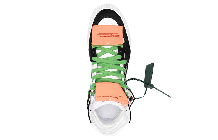 Off-White Off-Court 3.0 High 'Black White Green' OMIA065S22LEA0040155