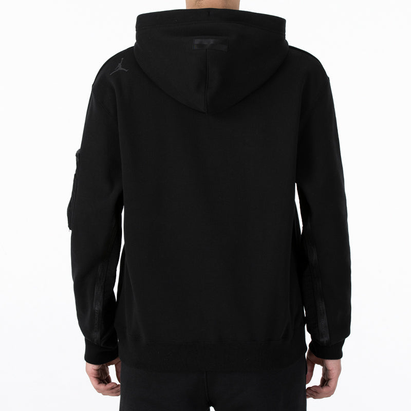 Men's Nike As J Rct 23E Flc Po Gc Athleisure Casual Sports Hooded Pullover Solid Color Long Sleeves Black DR6406-010