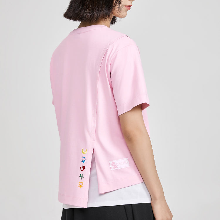 Skechers SS20 Crossover Knit Short Sleeve Pink L220W110-00F3