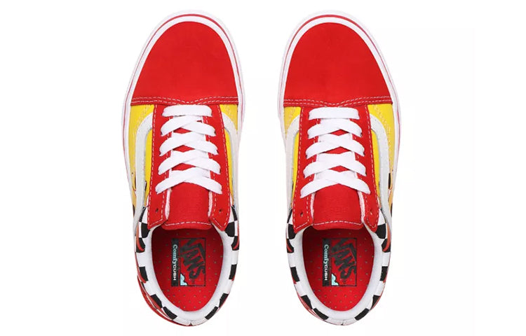 Vans Comfycush Old Skool Kids Checkerboard Red VN0A4UHAXWC